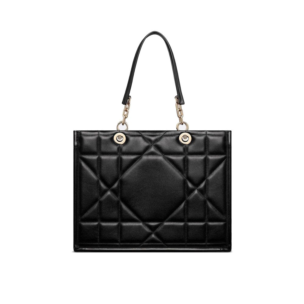 Dior Black Leather Tote Bag - Elegant and Timeless Design