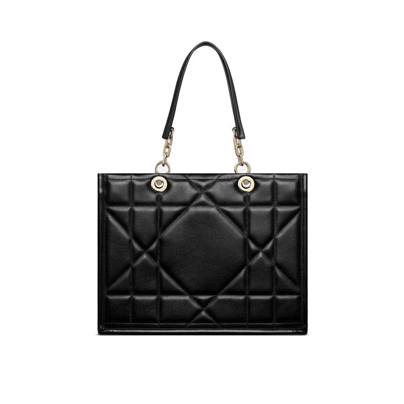 Dior Black Leather Tote Bag - Elegant and Timeless Design