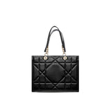 Dior Black Leather Tote Bag - Elegant & Versatile