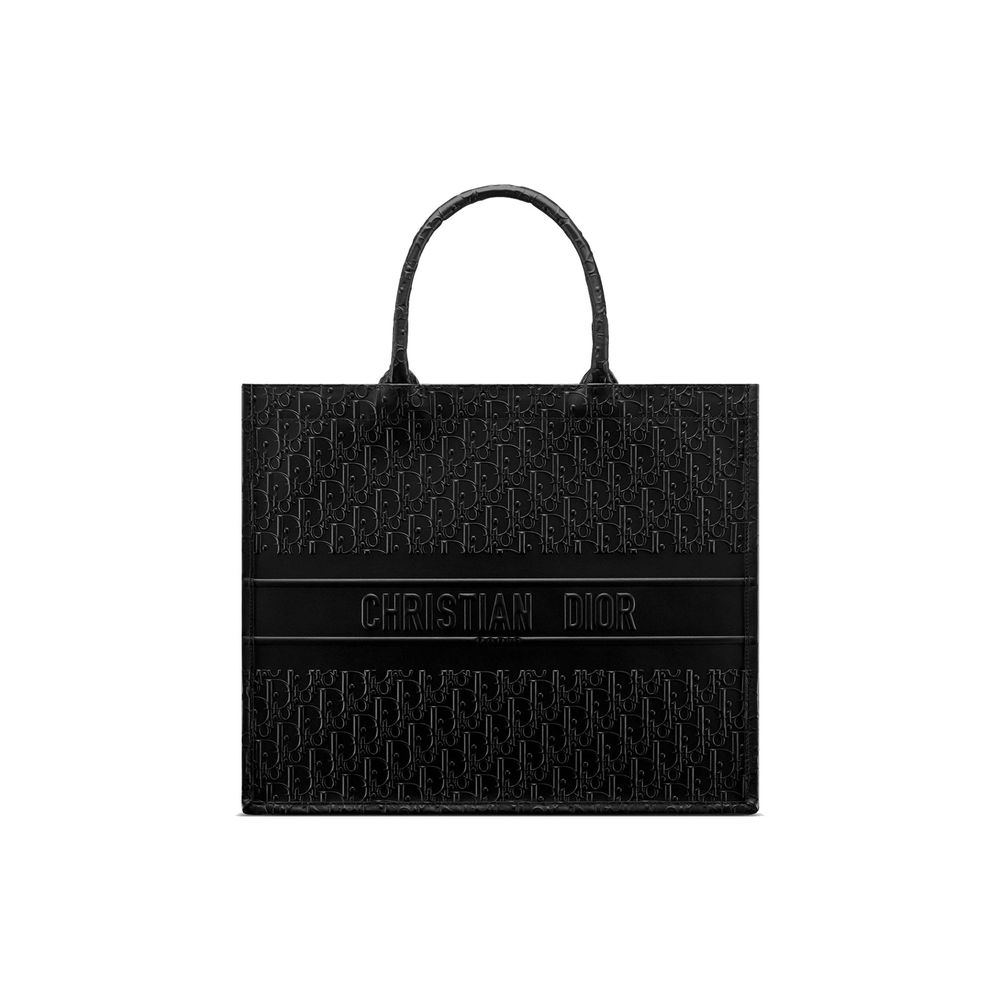 Dior Black Calfskin Tote Bag - Elegant & Timeless Design