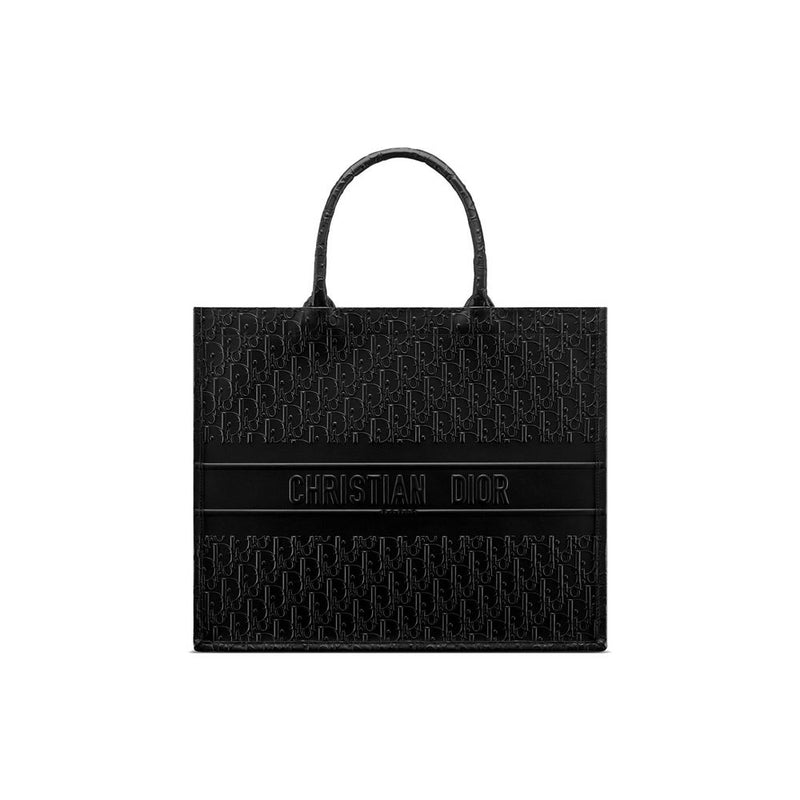 Dior Black Calfskin Tote Bag - Elegant & Timeless Design