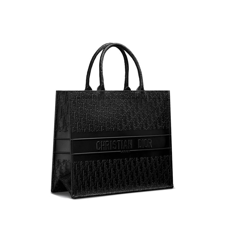 Dior Black Calfskin Tote Bag - Elegant & Timeless Design