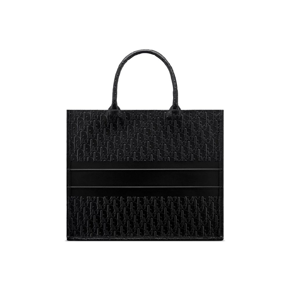 Dior Black Calfskin Tote Bag - Elegant & Timeless Design