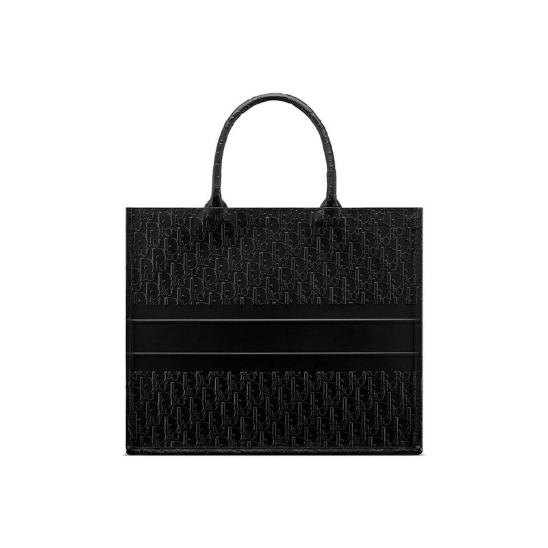 Dior Black Calfskin Tote Bag - Elegant & Timeless Design