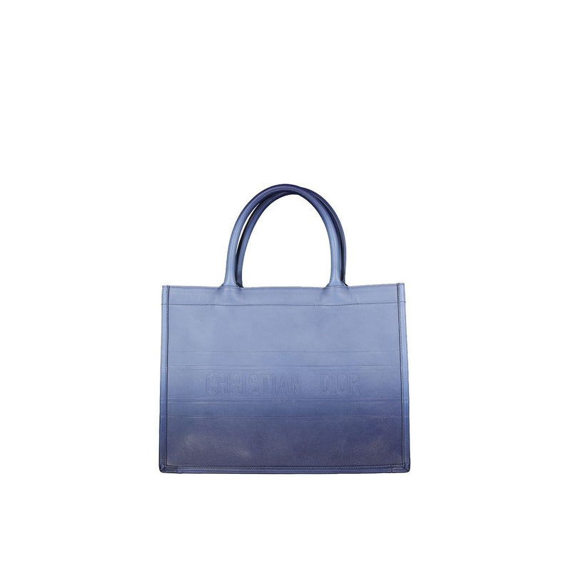 Dior Blue Calfskin Tote Bag - Elegant and Versatile