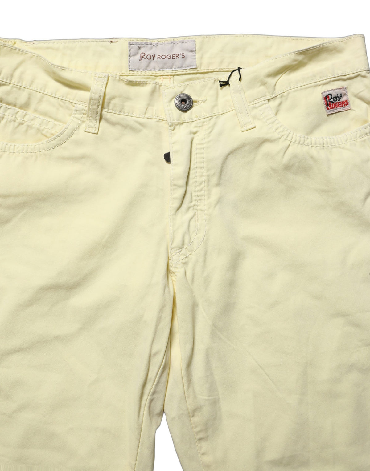 Roy Roger's Yellow Cotton Straight Casual Denim Trouser Jeans