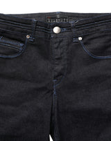 Acht Black Cotton Stretch High Waist Skinny Denim Trouser Jeans
