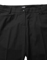 Dolce & Gabbana Black Mid Waisted Trouser Pants for Women
