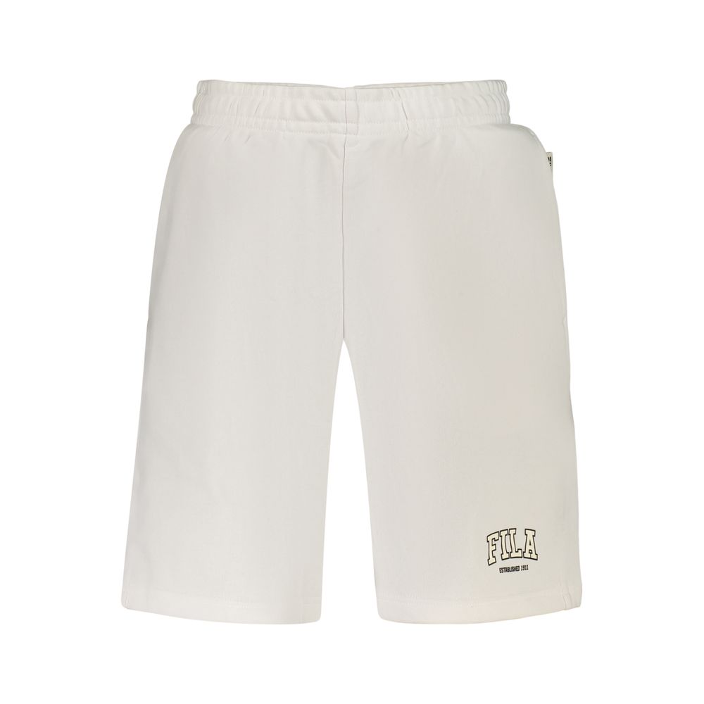 Fila Rifredi White Cotton Men's Sports Shorts