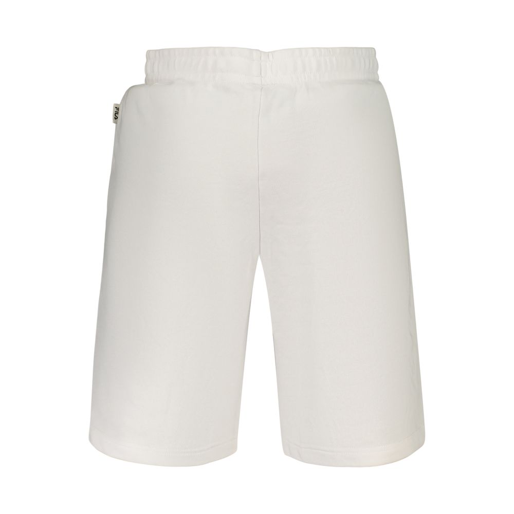 Fila Rifredi White Cotton Men's Sports Shorts