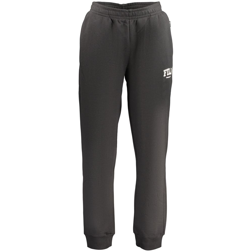 Fila Nero Cotton Men's Trousers - Black Joggers