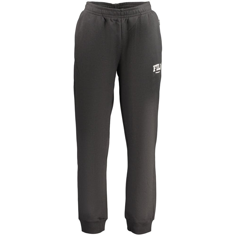 Fila Nero Cotton Men's Trousers - Black Joggers