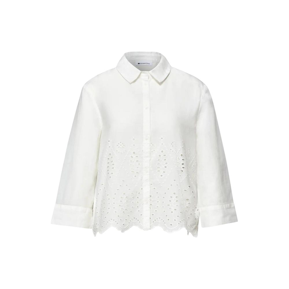 Street One SOL_Rising White Cotton Blouse for Women