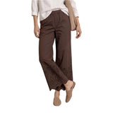 Street One SOL_Shiffley Brown Cotton Casual Pants