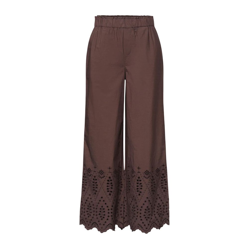 Street One SOL_Shiffley Brown Cotton Casual Pants