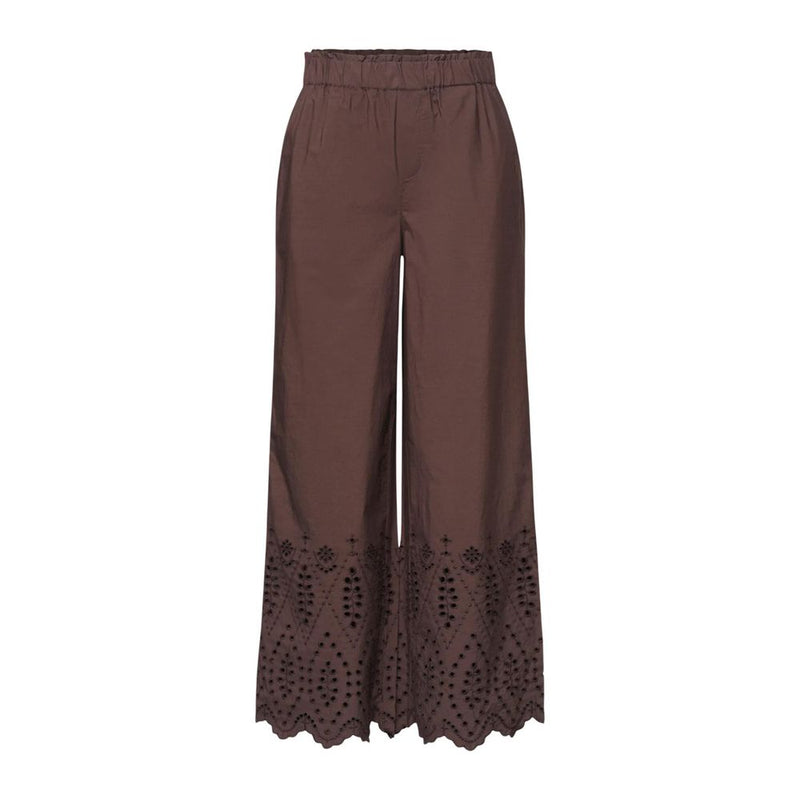 Street One SOL_Shiffley Brown Cotton Casual Pants