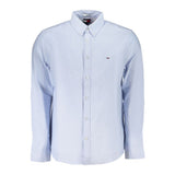 Tommy Hilfiger Azzurro Cotton Men's Shirt - Light Blue