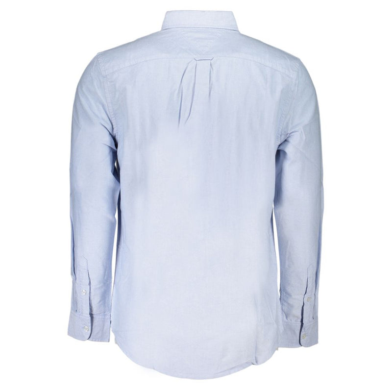 Tommy Hilfiger Azzurro Cotton Men's Shirt - Light Blue