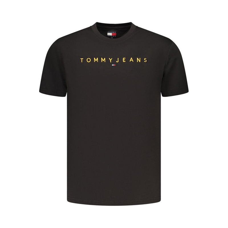 Tommy Hilfiger Black Cotton Men's T-Shirt - Stylish & Sustainable