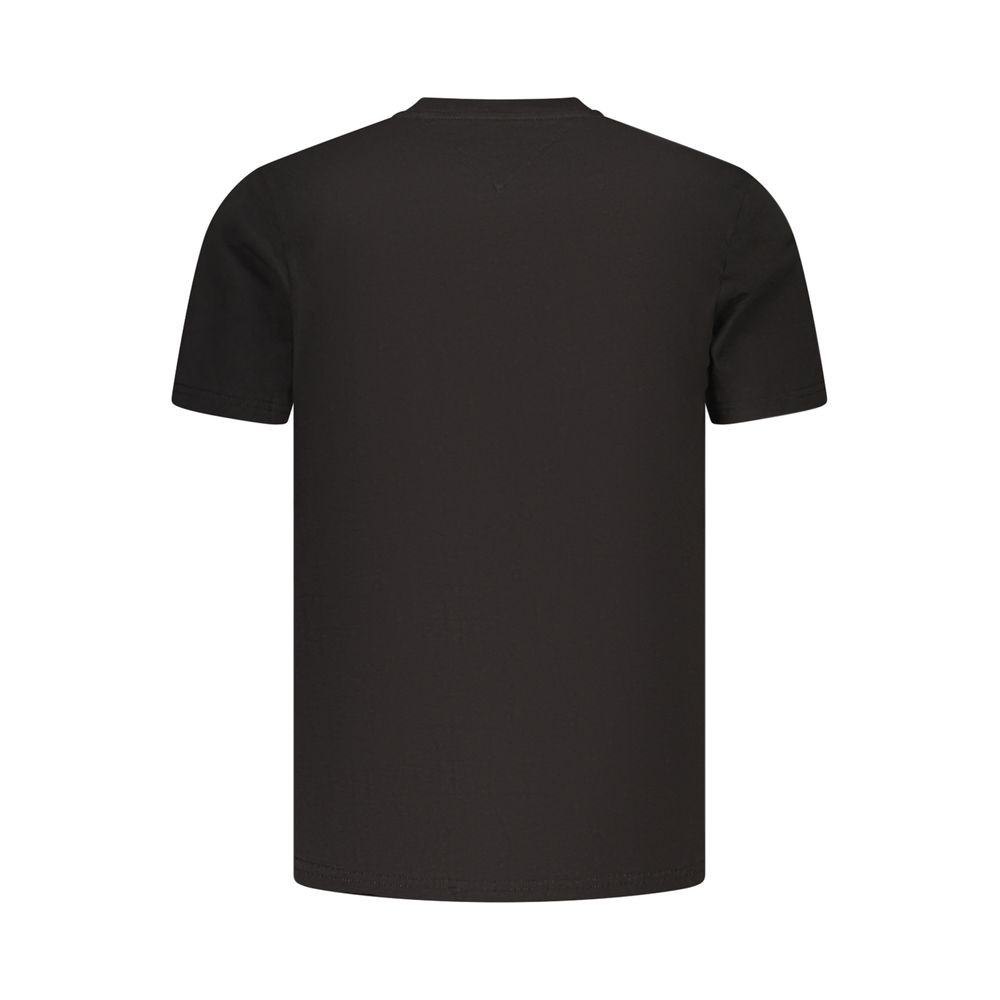 Tommy Hilfiger Black Cotton Men's T-Shirt - Stylish & Sustainable