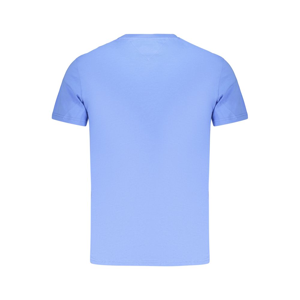 Tommy Hilfiger Light Blue Cotton Men's T-Shirt - Sustainable Style