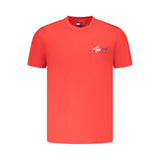 Tommy Hilfiger Red Cotton Mens T-Shirt - Stylish & Sustainable