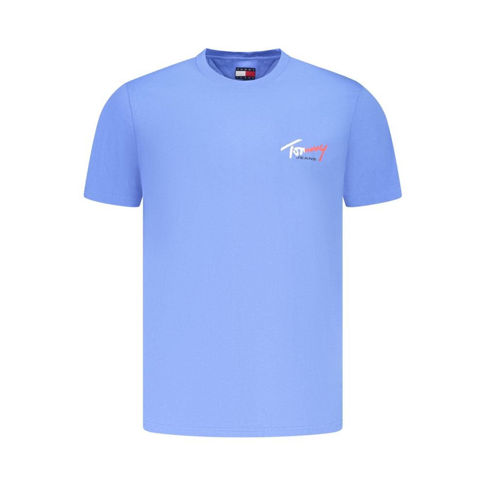 Tommy Hilfiger Azzurro Cotton Uomo T-Shirt - Light Blue