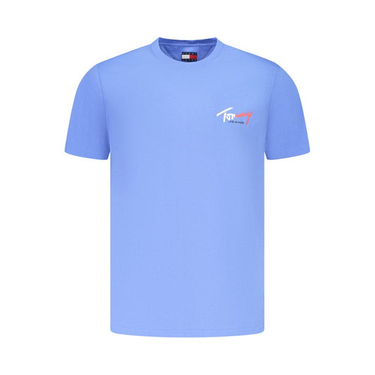Tommy Hilfiger Azzurro Cotton Uomo T-Shirt - Light Blue