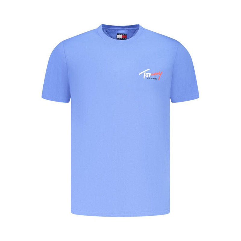 Tommy Hilfiger Azzurro Cotton Uomo T-Shirt - Light Blue