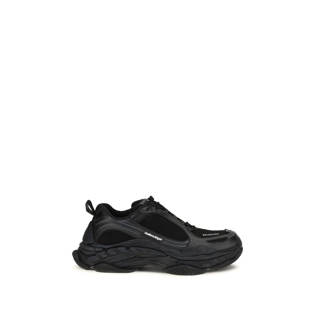 Balenciaga Triple S.2 Black Polyester Athletic Sneakers