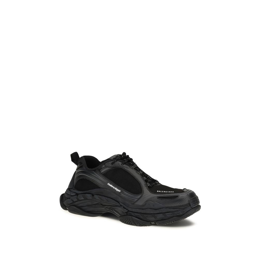 Balenciaga Triple S.2 Black Polyester Athletic Sneakers