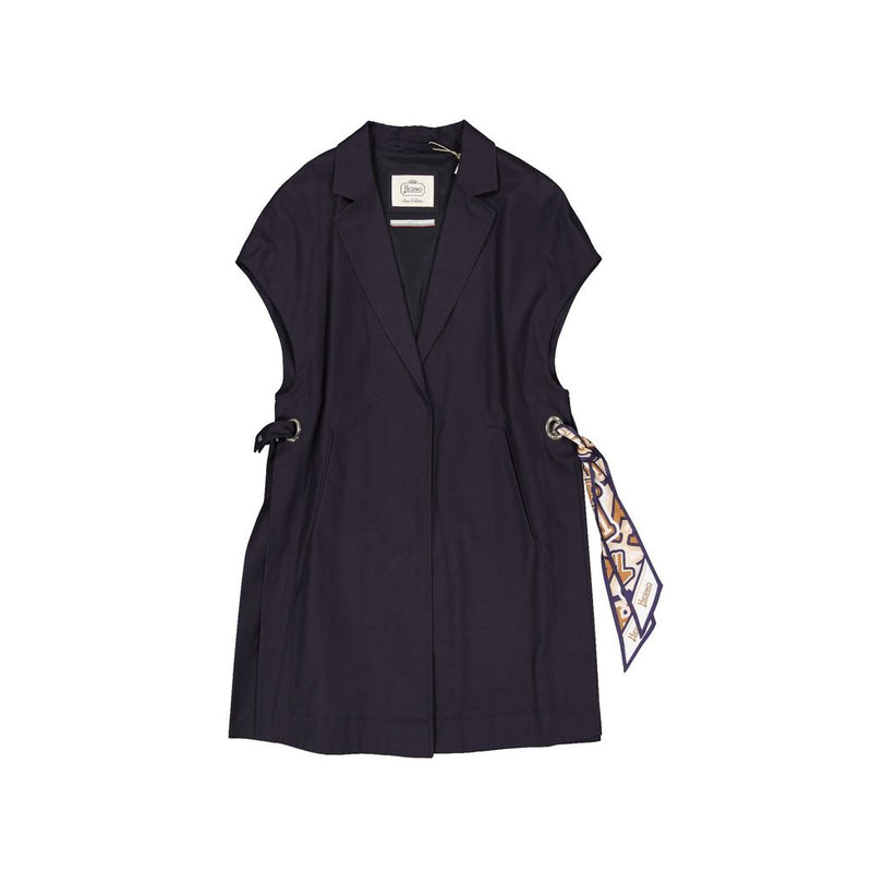 Herno Blue Cotton Coat for Women