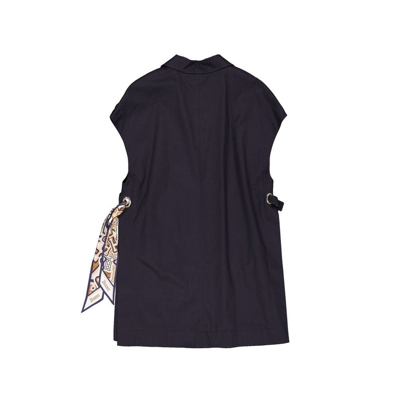 Herno Blue Cotton Coat for Women