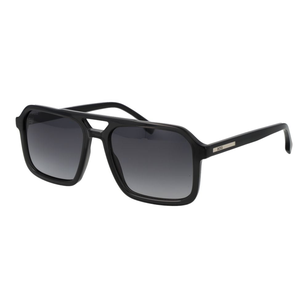 Lunettes de soleil Hugo Boss Gray Acetate pour homme