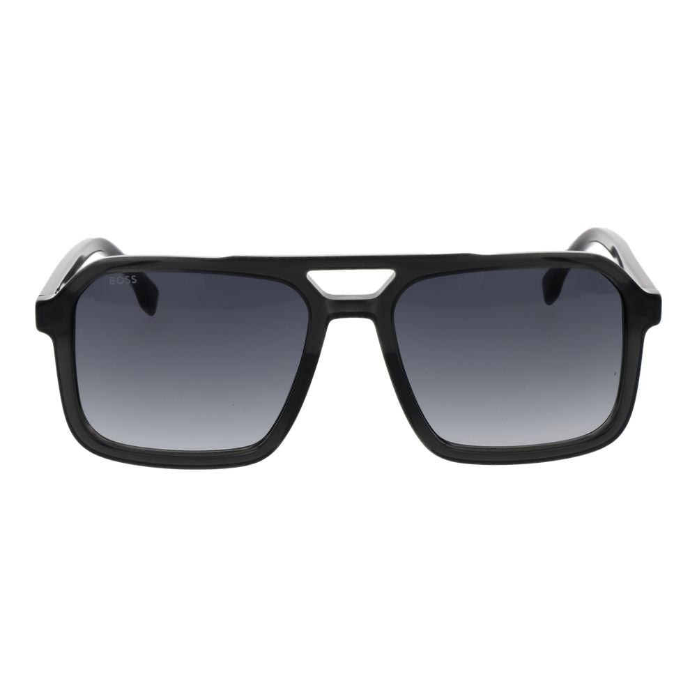 Lunettes de soleil Hugo Boss Gray Acetate pour homme