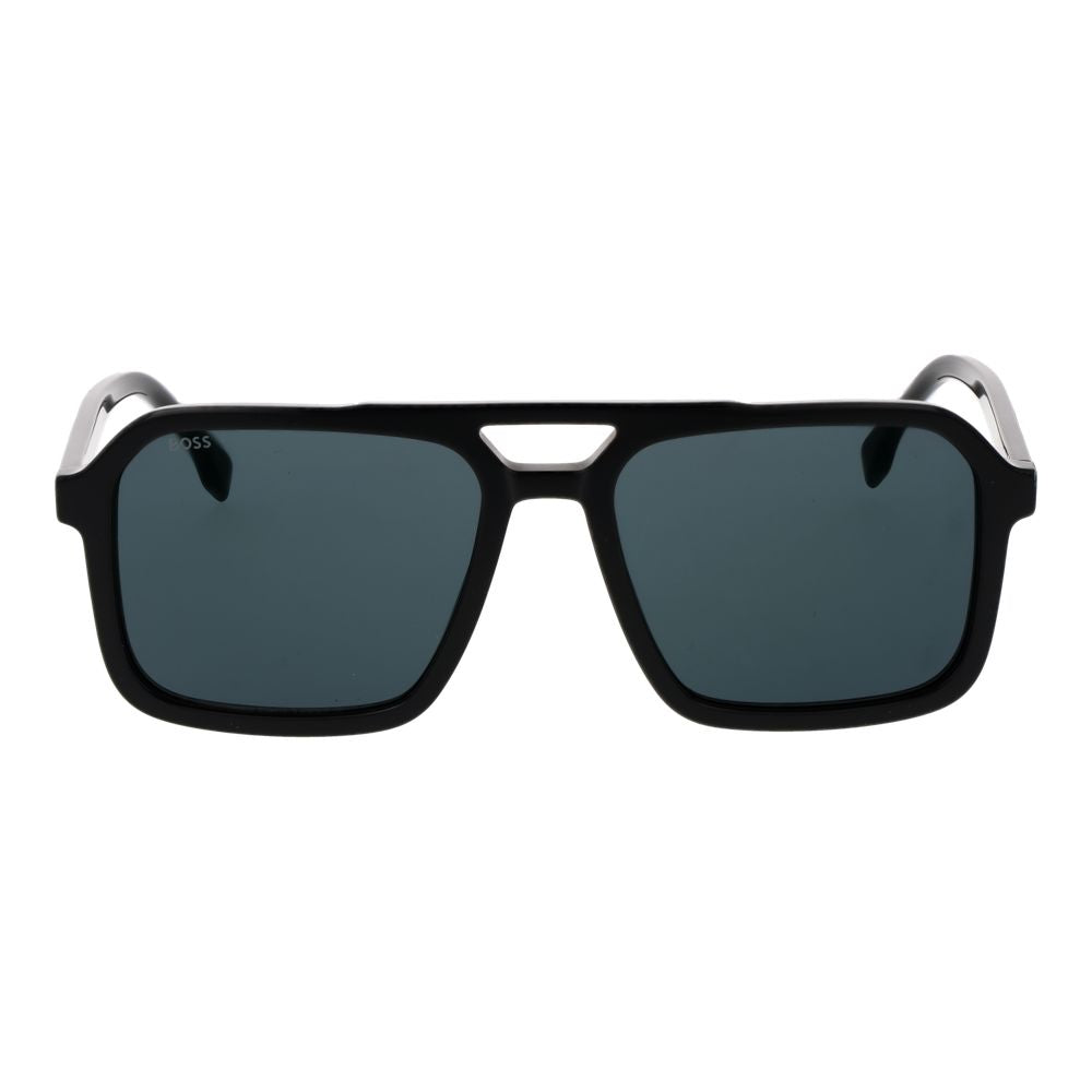 Lunettes de soleil en acétate noir Hugo Boss