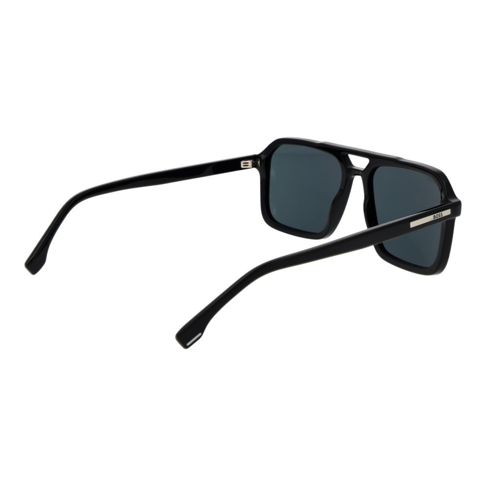 Lunettes de soleil en acétate noir Hugo Boss