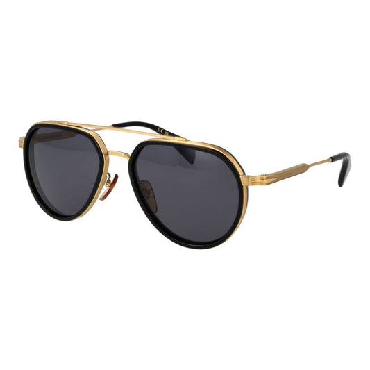 Lunettes de soleil en métal noir David Beckham