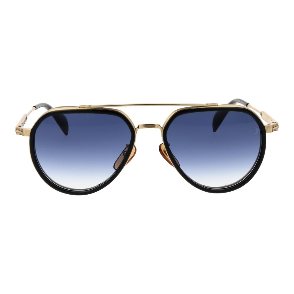 Lunettes de soleil en métal noir David Beckham