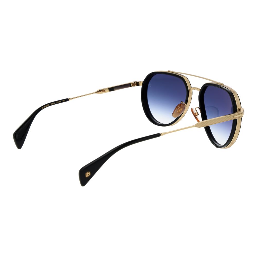 Lunettes de soleil en métal noir David Beckham