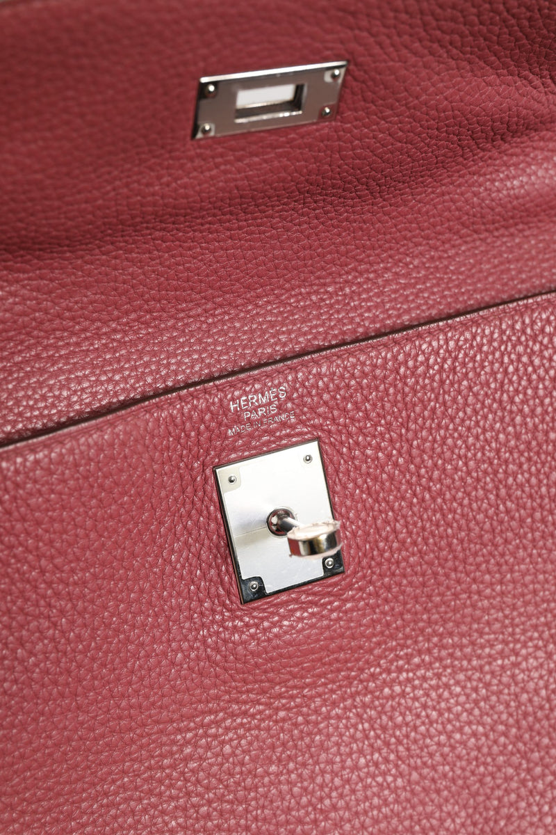 Hermès Kelly 32 Rouge H Togo Retourne Palladium