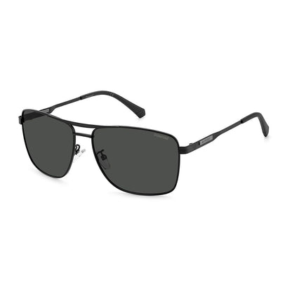 Polaroid Black Metal Sunglasses