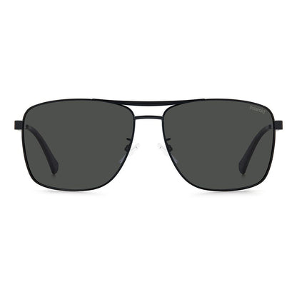 Polaroid Black Metal Sunglasses