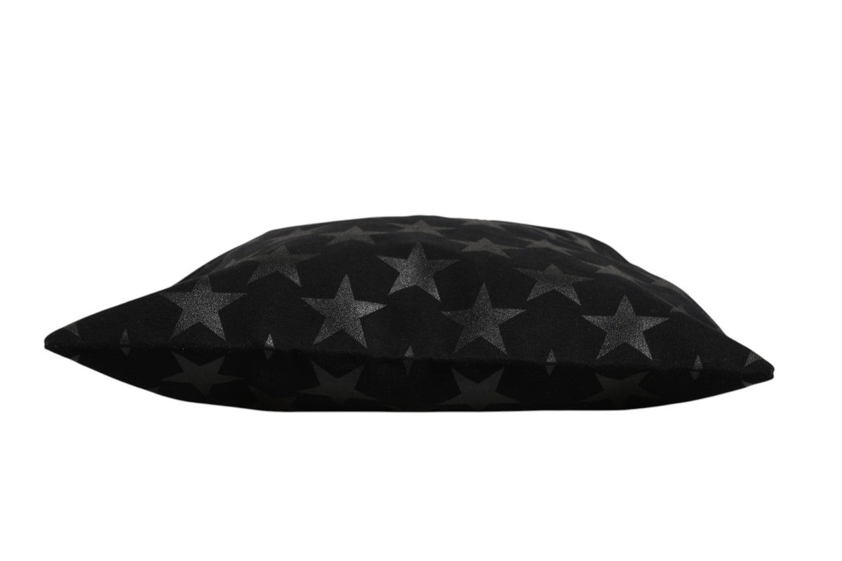 Saint Laurent Rive Droite Black Tote Bag with Star Print