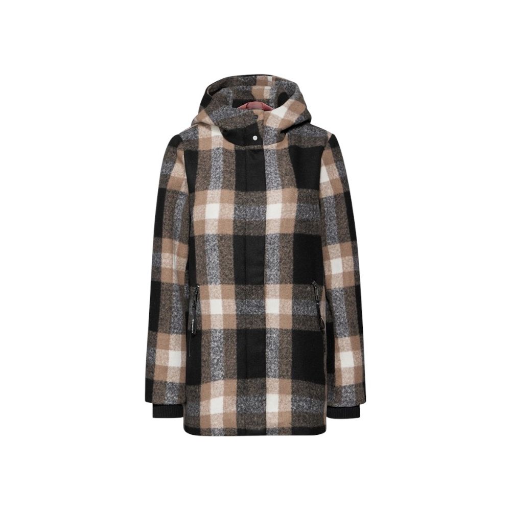 Street One 201963 Beige Polyester Coat for Women - Stylish & Warm