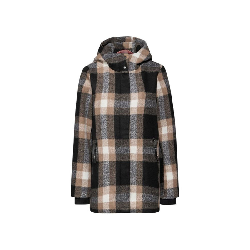 Street One 201963 Beige Polyester Coat for Women - Warm & Stylish