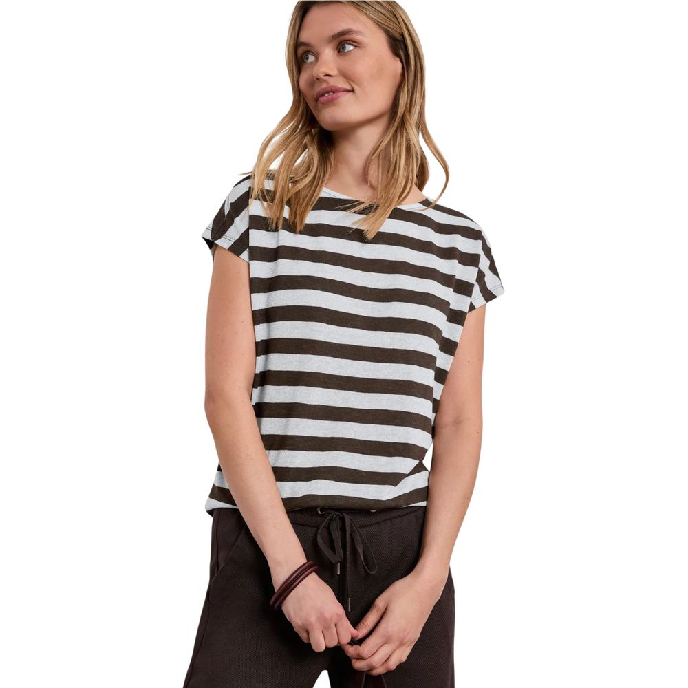 Street One SOL_yds Brown Polyester T-Shirt