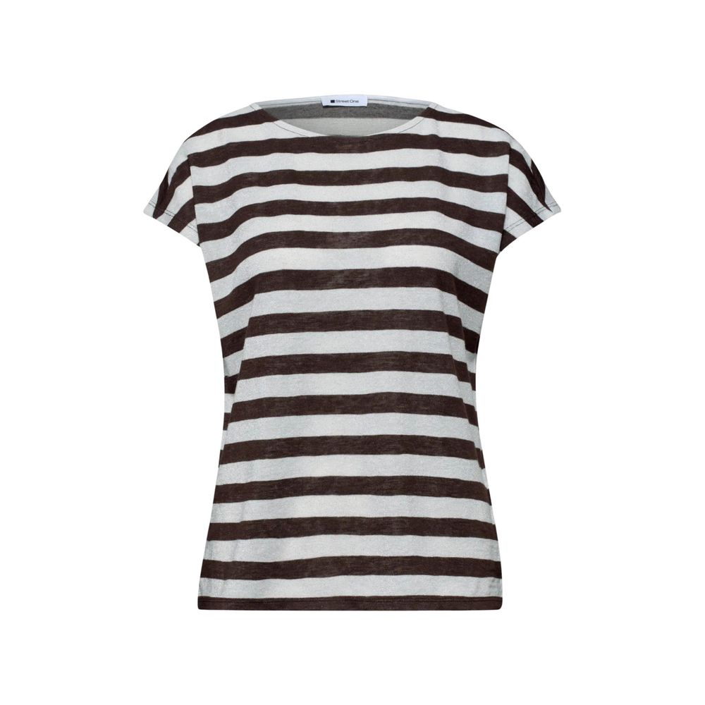 Street One SOL_yds Brown Polyester T-Shirt