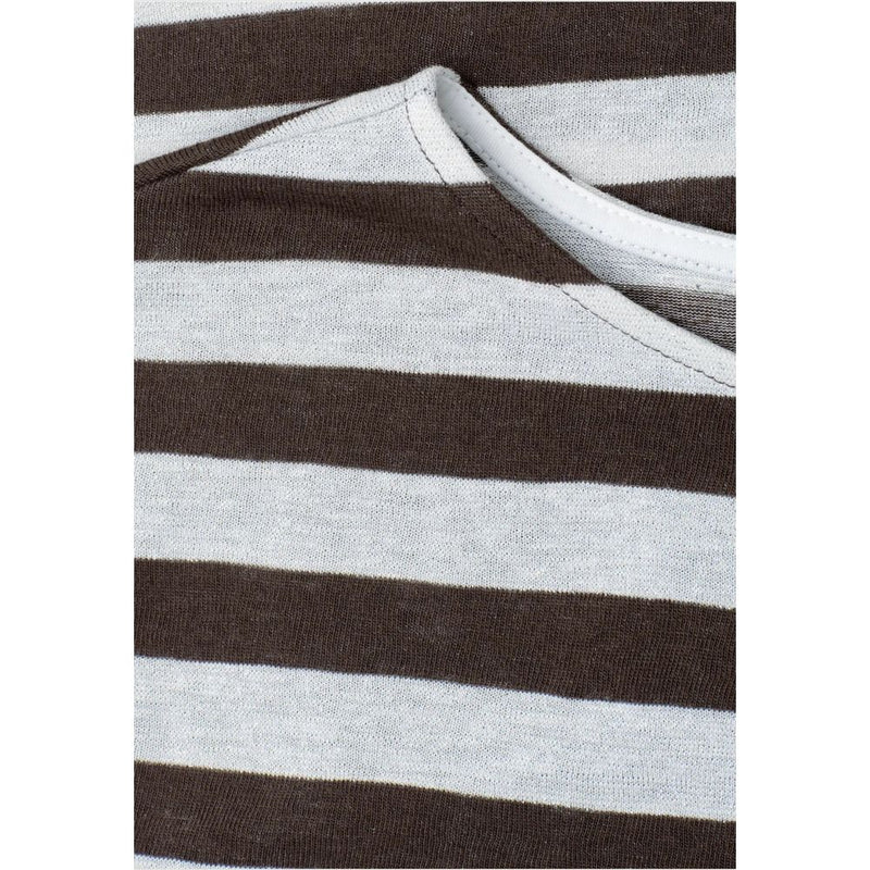 Street One SOL_yds Big Shiny Stripe Brown T-Shirt for Women