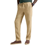 Lyle & Scott Beige Linen Casual Pants for Men